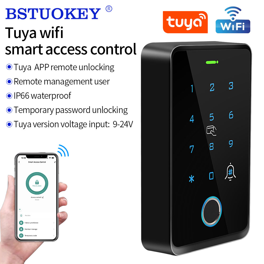 Smart Home Keyboard - WiFi Tuya Fingerprint Access Control Keyboard