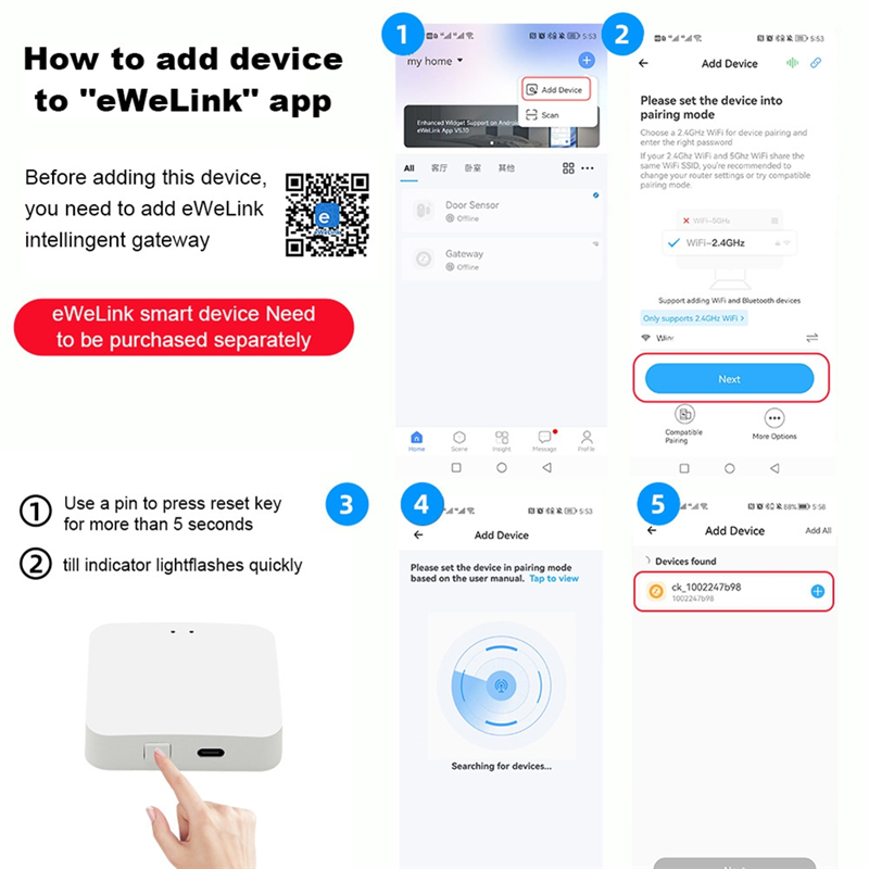 Smart Home Hub Device - RALCA-Smart Home Wireless Bridge 2.4Ghz For