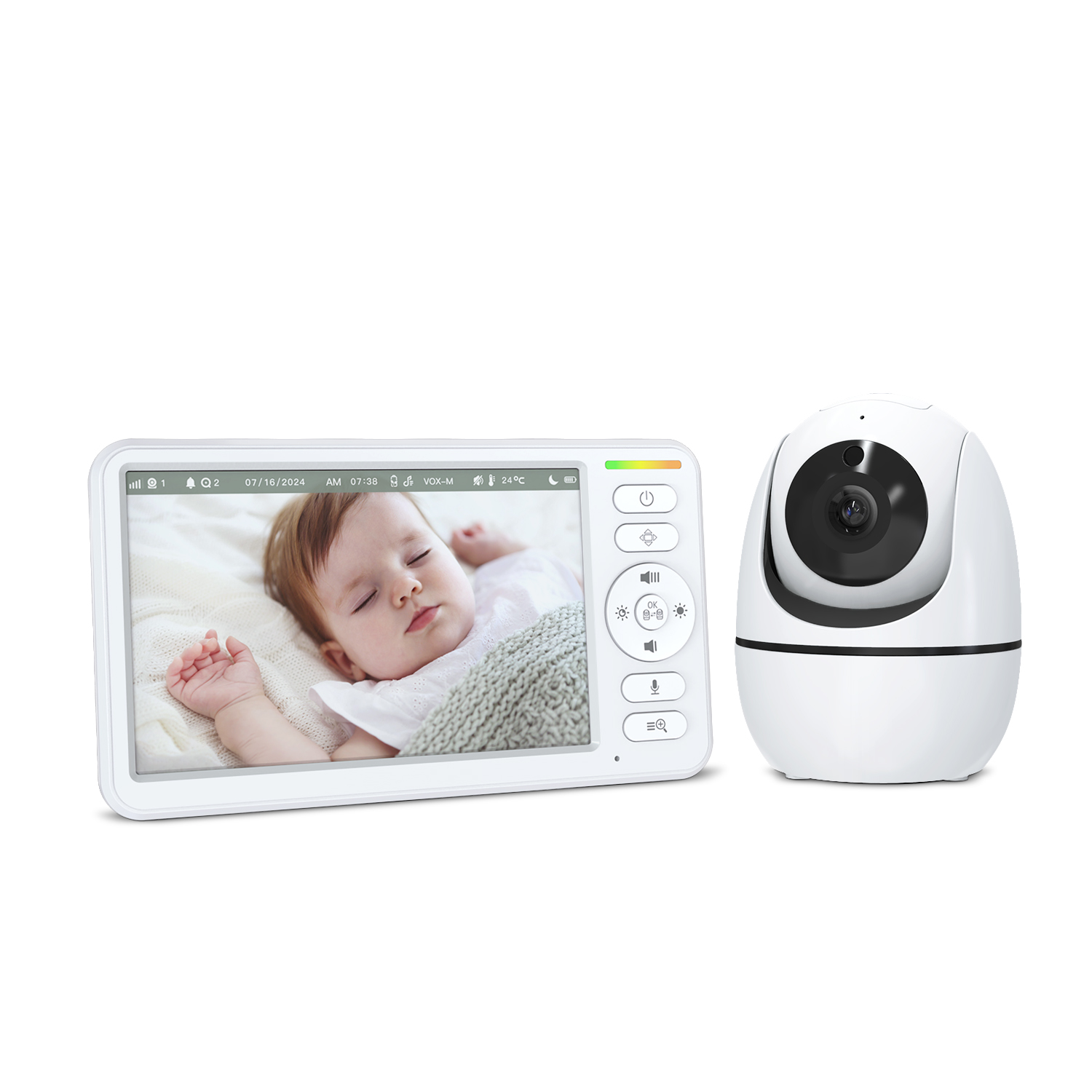 Smart Home Europe - 5 Inch Baby Monitor with PTZ