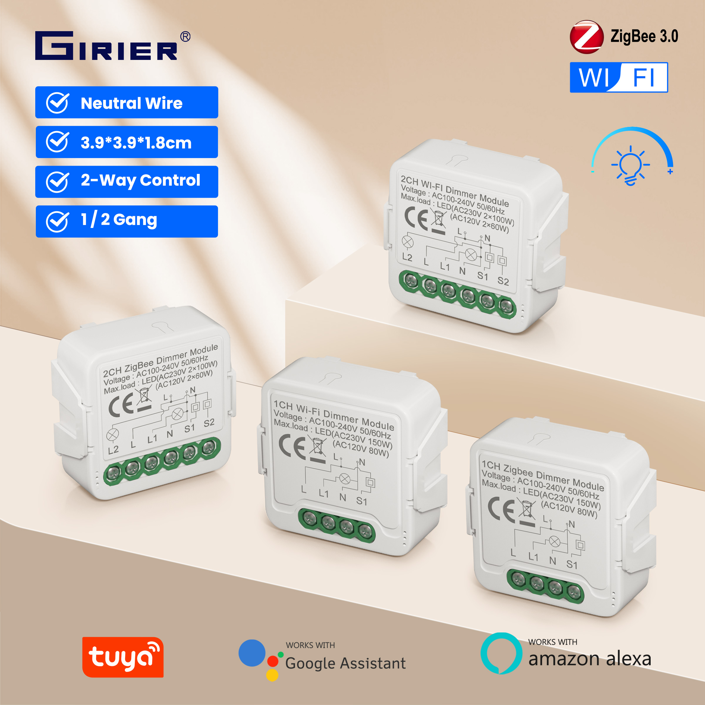 Smart Home Wiz - GIRIER Tuya Smart WiFi ZigBee 3.0
