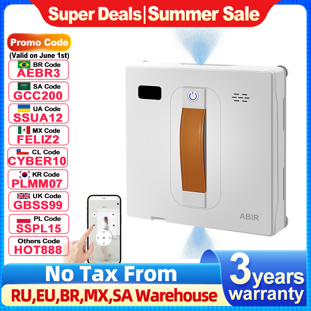 Vacuum Cleaner Smart Home - Window Vacuum Robot Cleaner ABIR WD8,