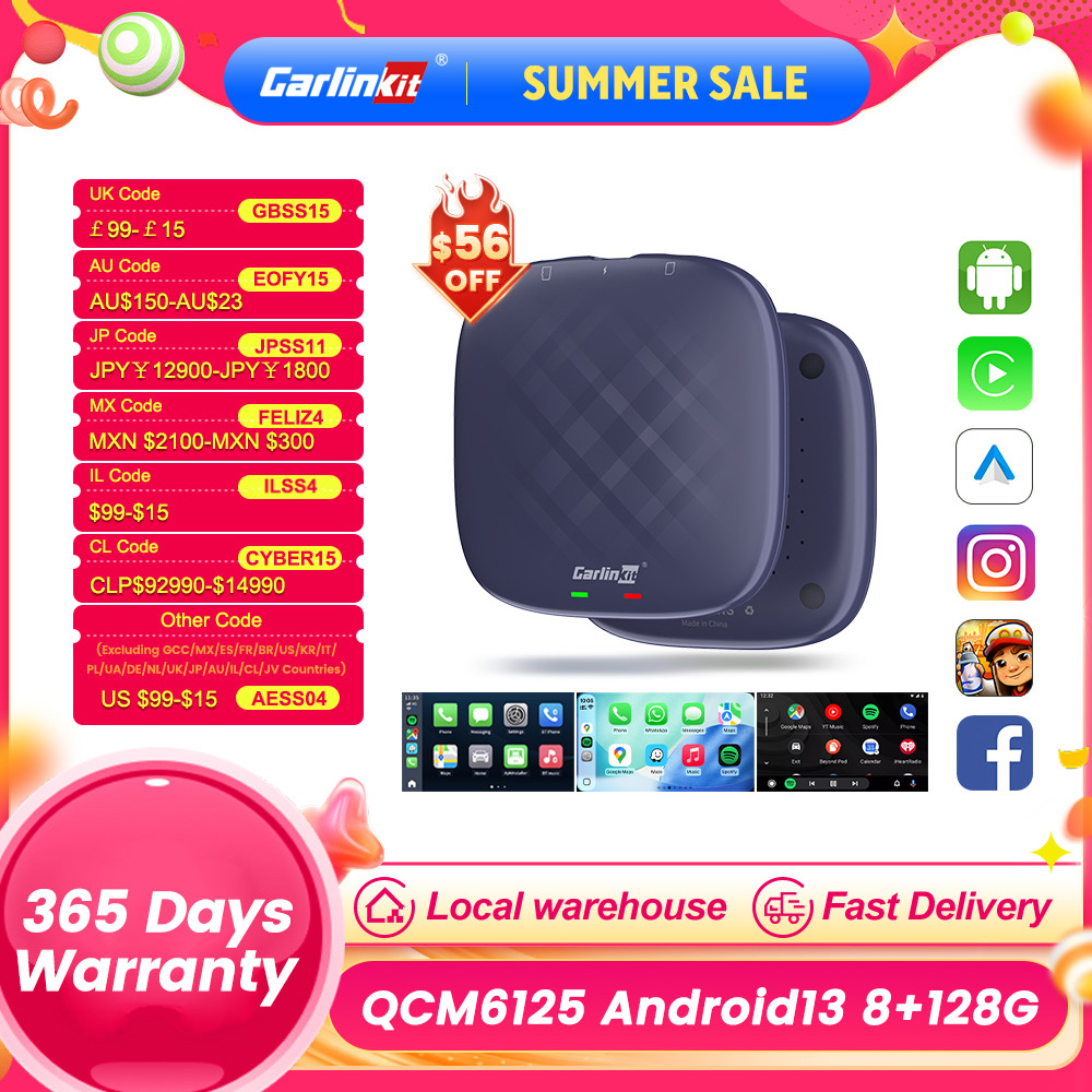 Smart Home Tv - CarlinKit CarPlay Android 13 TV Box