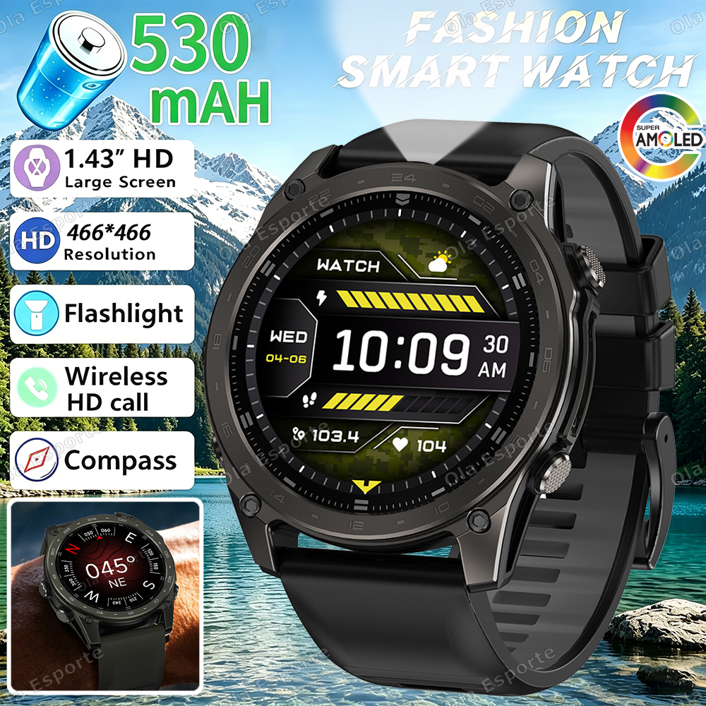 Smart Home Os - New Military 530mAh Battery Smart Watch