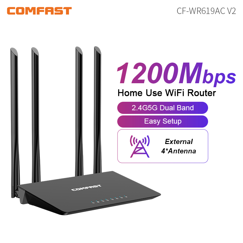 Smart Home X10 - Comfast 1200Mbps 2.4G&5.8GHz WiFi Router MU-MIMO
