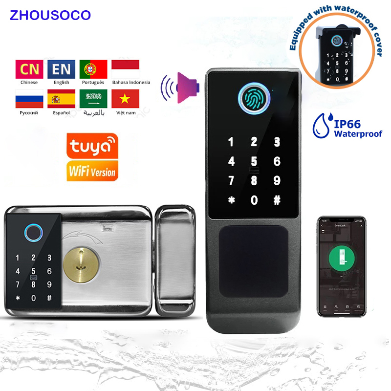 Smart Home Ezviz - IP66 Waterproof Tuya Wifi Fingerprint Smart