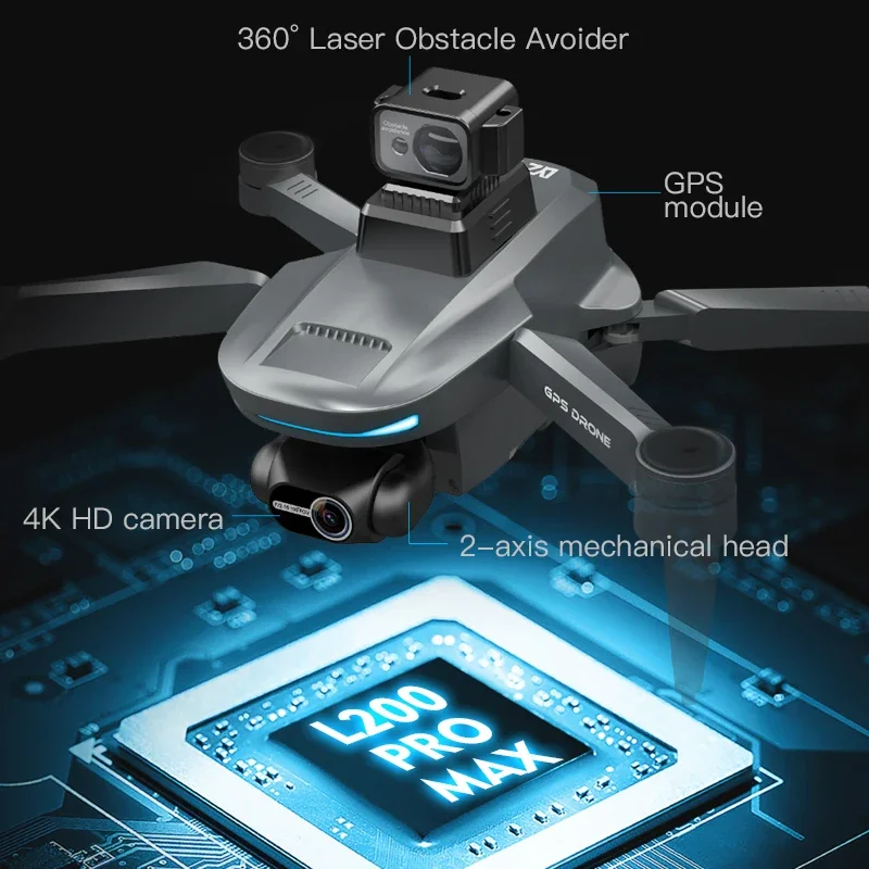 L200 PRO MAX Drone 4K 2-Axis P - Smart Home Camera recensie en prijs