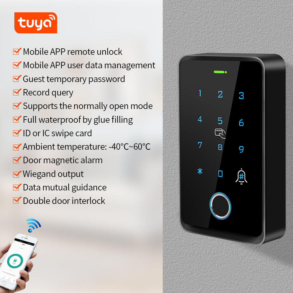 WiFi Tuya Fingerprint Access C - Smart Home Keyboard recensie en prijs