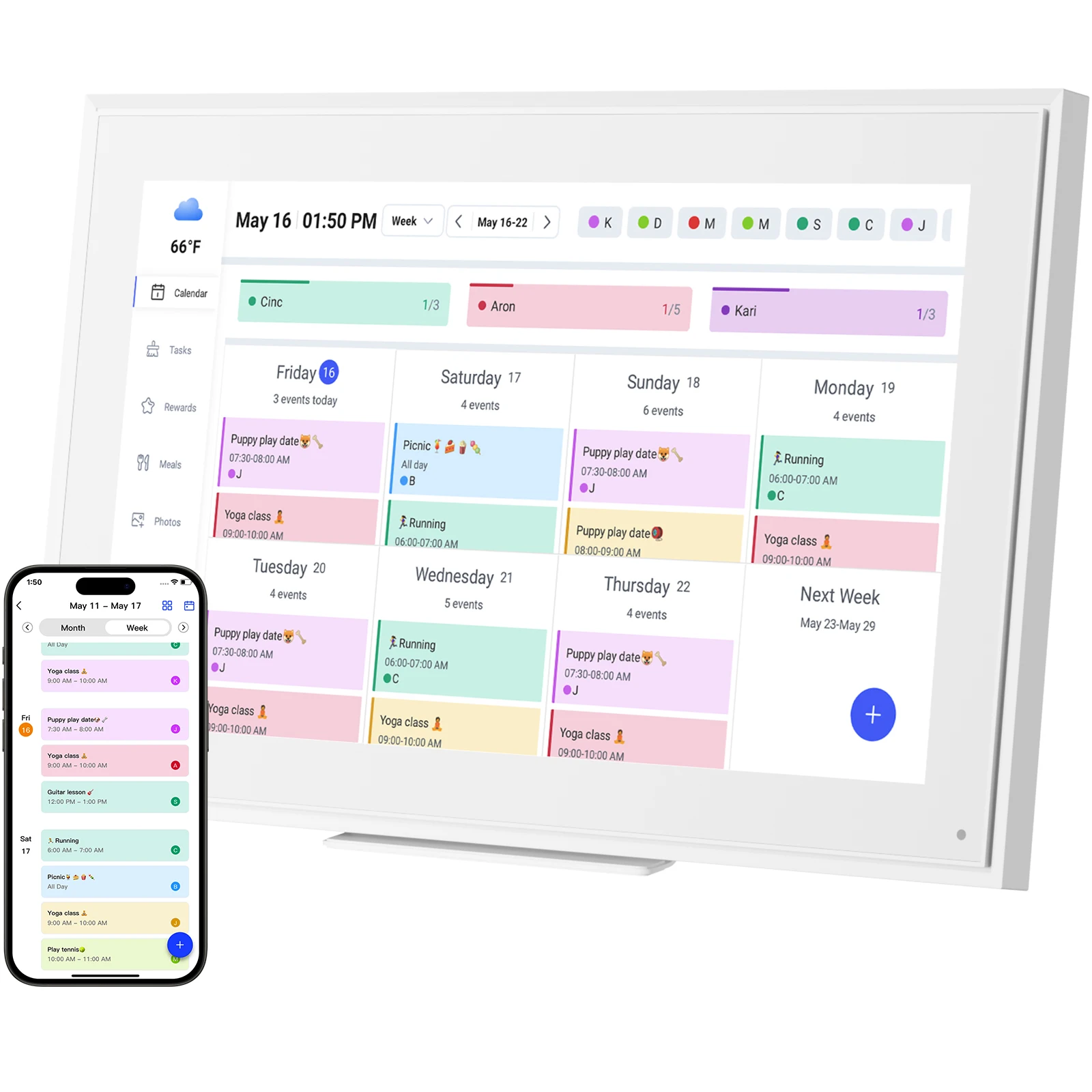 Smart electronic home calendar - Homesmart Online recensie en prijs