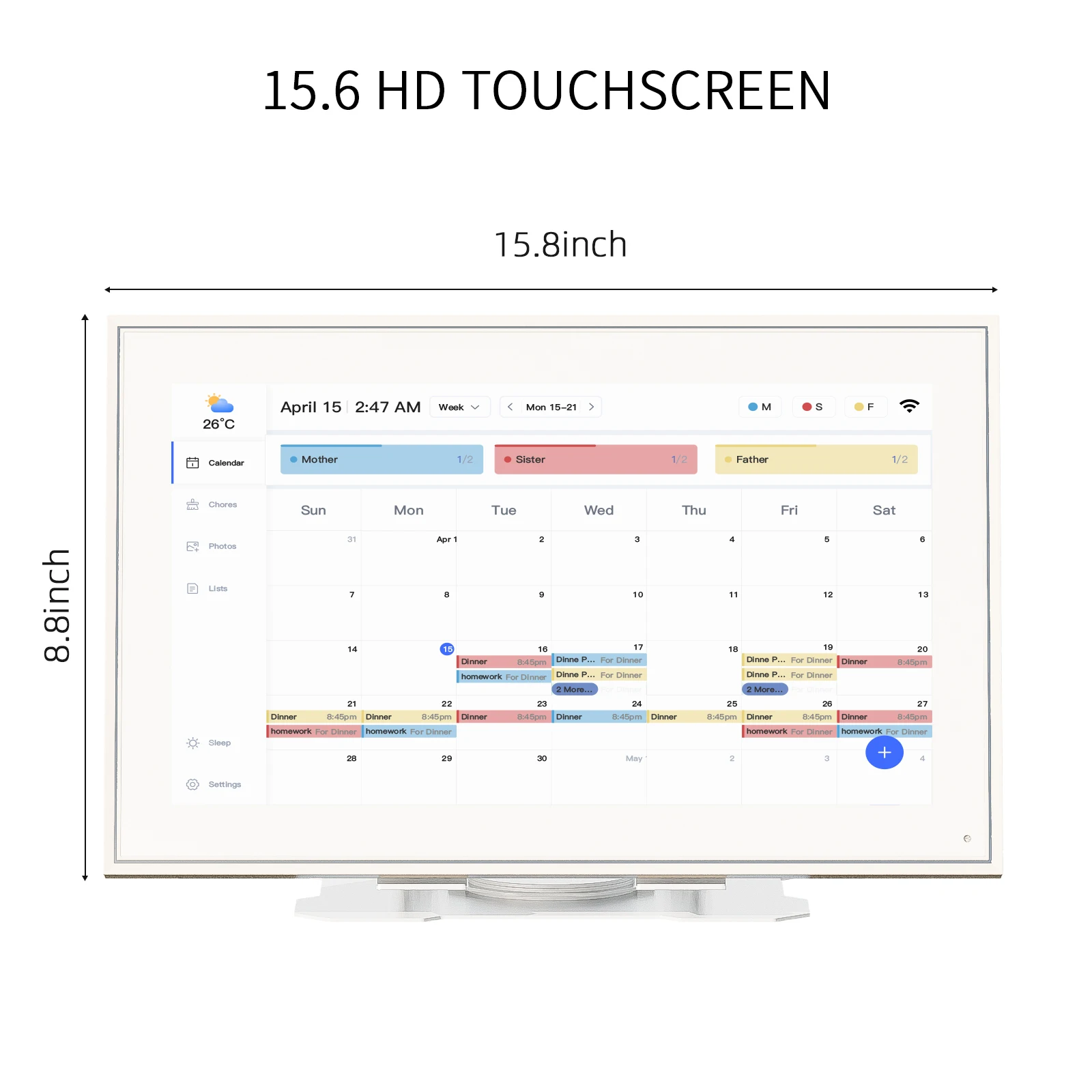 Smart electronic home calendar - Homesmart Online recensie en prijs