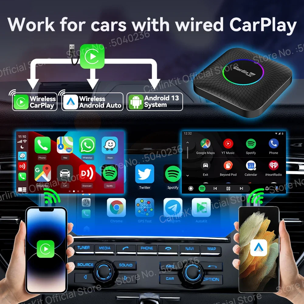 CarlinKit Wireless Carplay LED - Smart Home Tv recensie en prijs