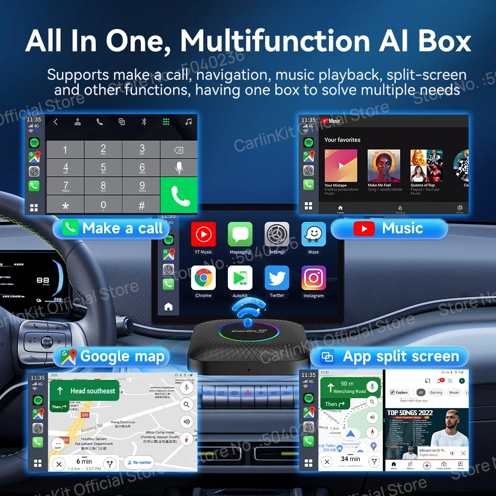 CarlinKit Wireless Carplay LED - Smart Home Tv recensie en prijs