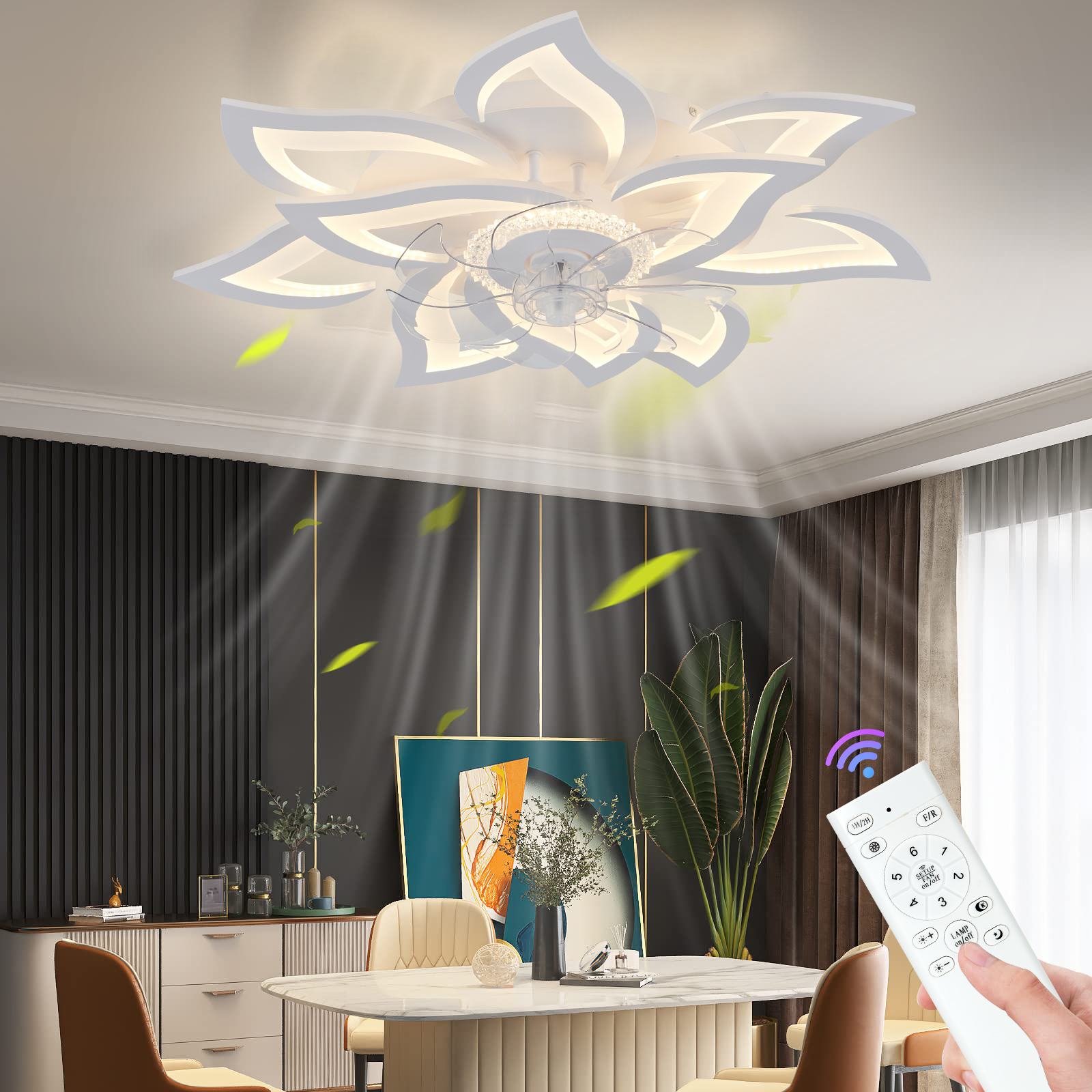 Lotus Led Ceiling Fan with Sma - Smart Ceiling Fan recensie en prijs
