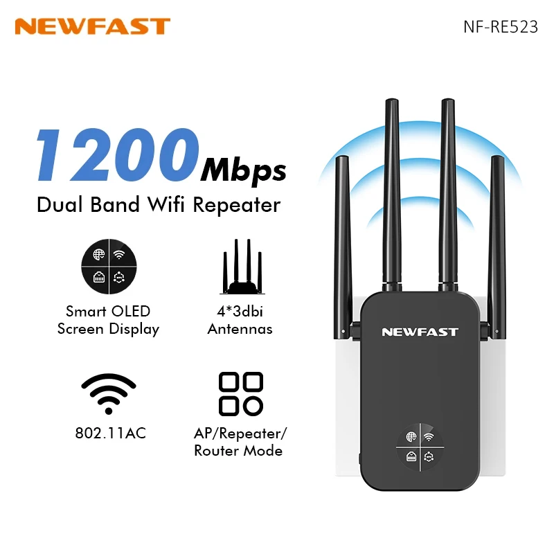 NEWFAST 1200Mbps WiFi Repeater - Smart Home X10 recensie en prijs