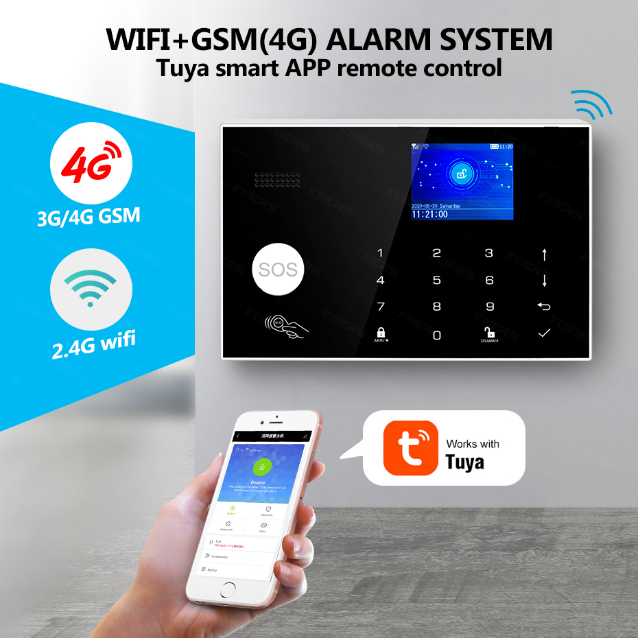 KERUI WiFi+4G Home Alarm with  - Smart Home Keyboard recensie en prijs