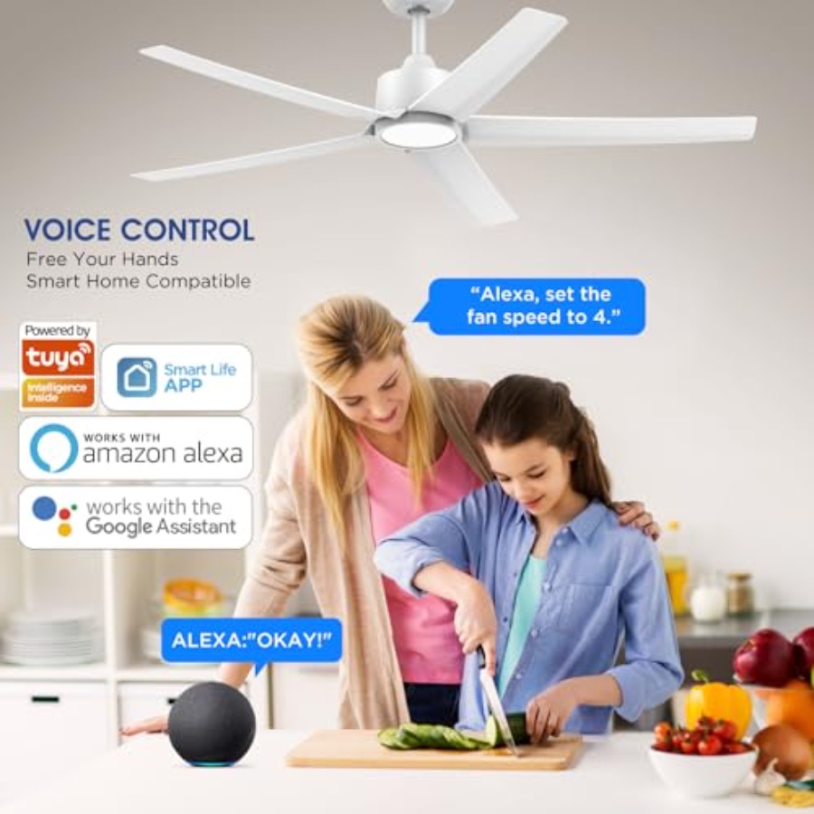 52 Inch Smart Ceiling Fan with - Smart Ceiling Fan recensie en prijs