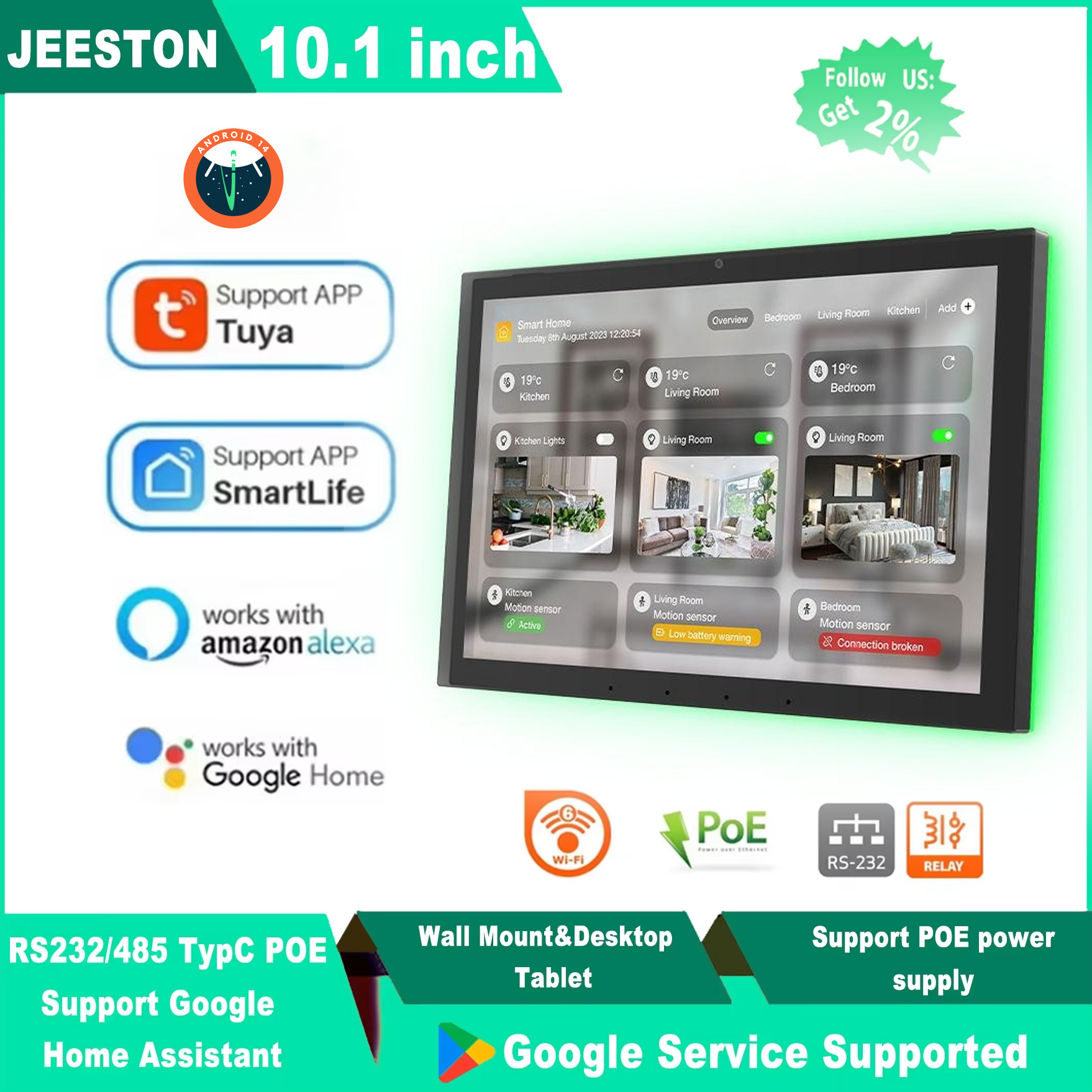 Fast 10.1 Inch Proximity Sendo - Smart Home X10 recensie en prijs