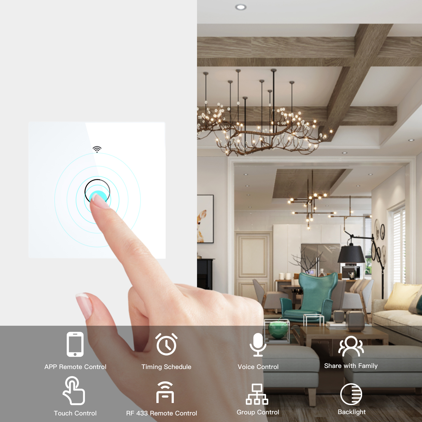 NEW WiFi Smart Light Switch RF - Smart Home Alexa recensie en prijs