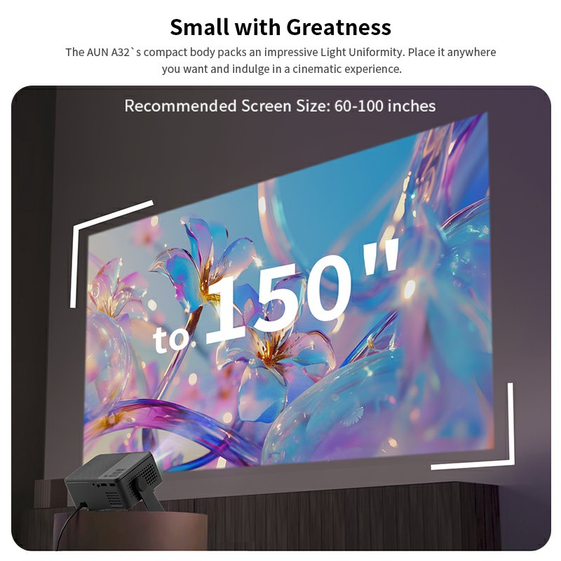 AUN A32 Pro Android Projector  - Smart Home X10 recensie en prijs