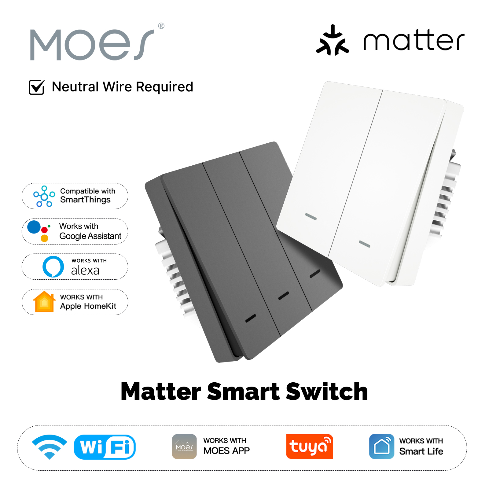 MOES Matter Tuya WiFi Smart Li - Smart Home Wiz recensie en prijs