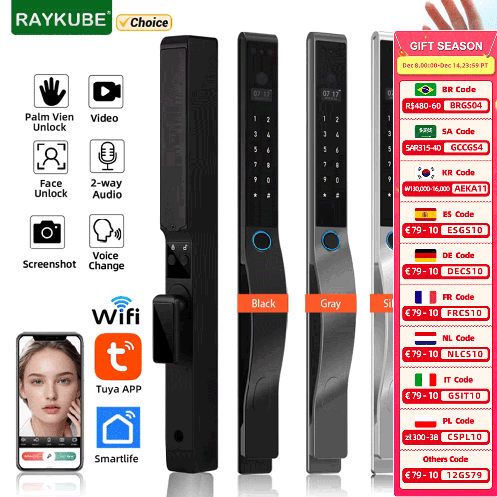 RAYKUBE DQ10 Tuya WiFi Palm Ve - Smart Home Ezviz recensie en prijs