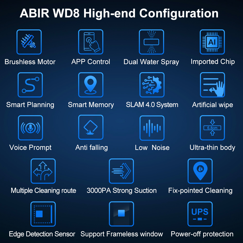 Robot Window cleaner ABIR WD8, - Vacuum Cleaner Smart Home recensie en prijs