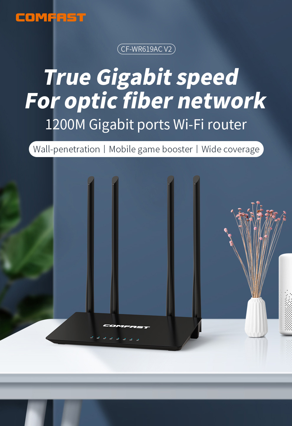 Comfast 1200Mbps 2.4G&5.8GHz W - Smart Home X10 recensie en prijs