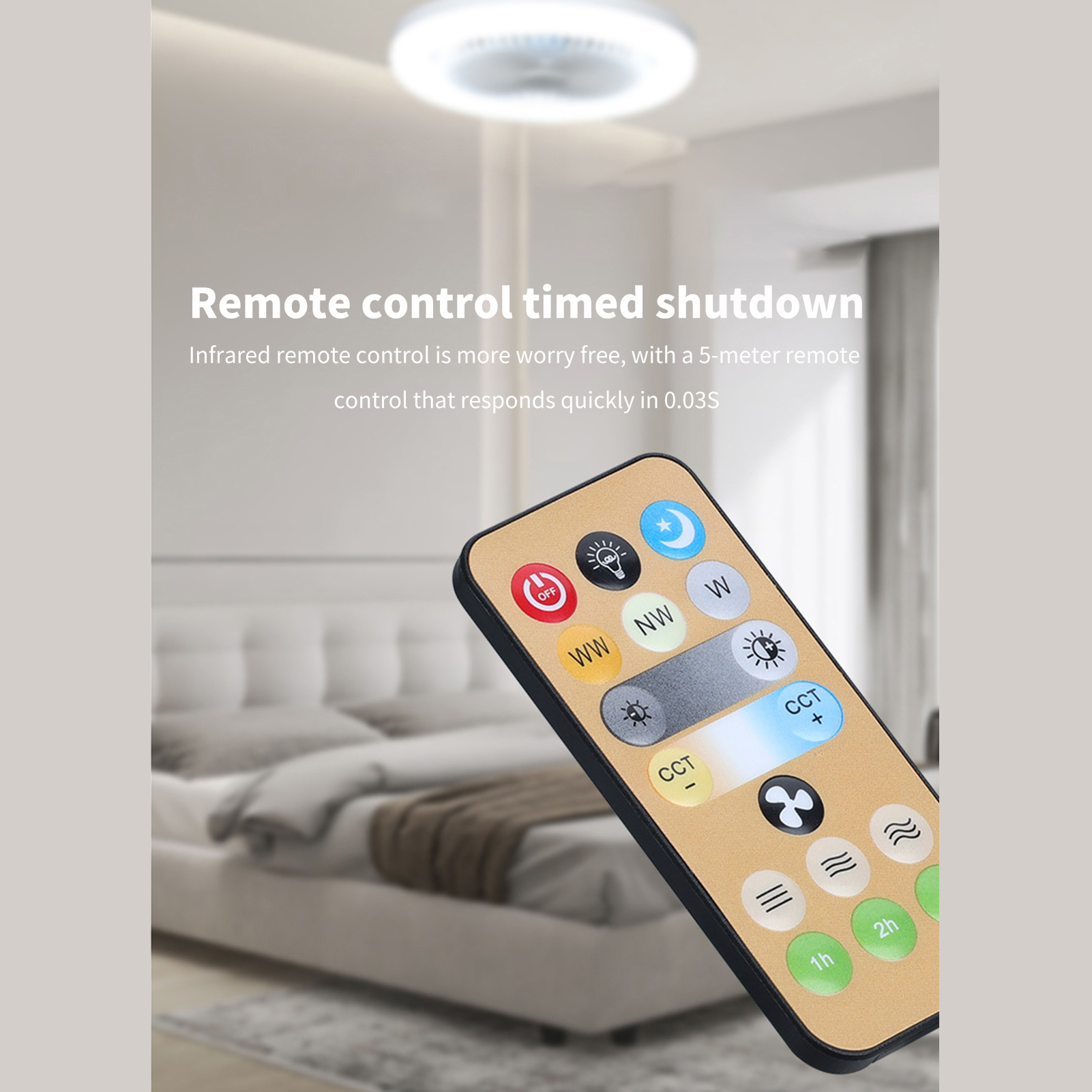 E27 Smart Fan Light Remote Con - Smart Ceiling Fan recensie en prijs