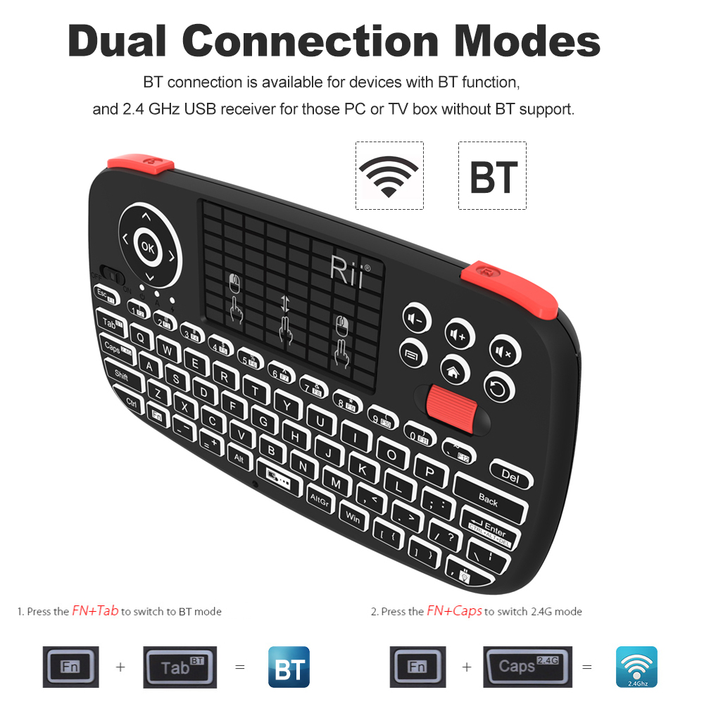 Rii i4 Mini BT Wireless Keyboa - Smart Home Keyboard recensie en prijs