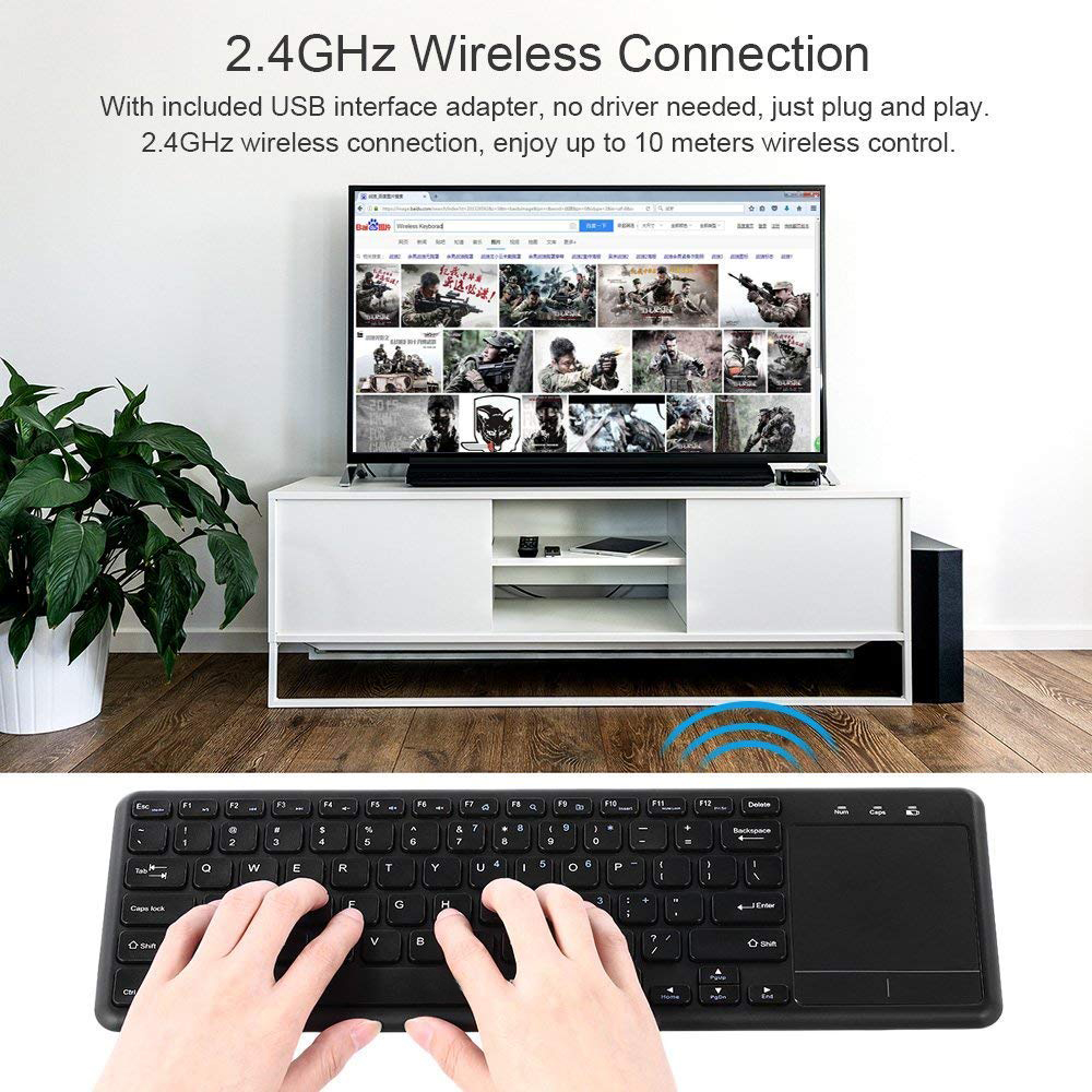 2.4GHz Ultra thin Wireless Tou - Smart Home Keyboard recensie en prijs