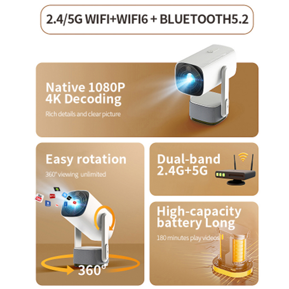 New 4K Projector K2 Smart Andr - Smart Home X10 recensie en prijs